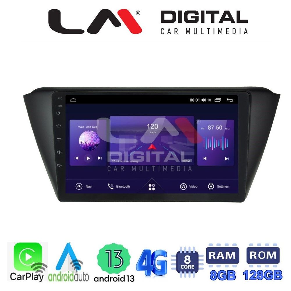 LM Digital - LM ZT8541 GPS Οθόνη OEM Multimedia Αυτοκινήτου για SKODA FABIA 2015> (CarPlay/AndroidAuto/BT/GPS/WIFI/GPRS)