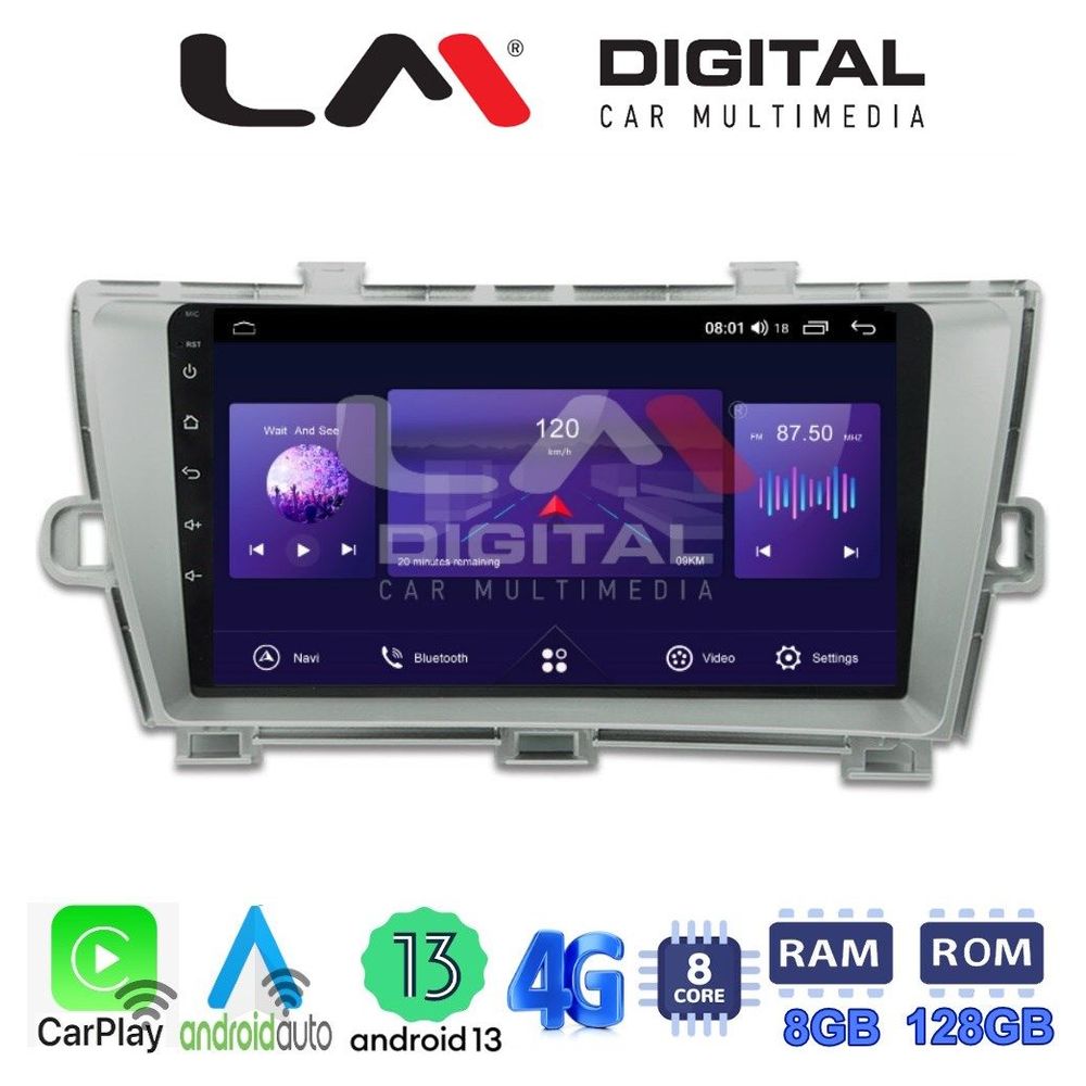 LM Digital - LM ZT8561 GPS Οθόνη OEM Multimedia Αυτοκινήτου για TOYOTA PRIUS 2009>2016 (CarPlay/AndroidAuto/BT/GPS/WIFI/GPRS)