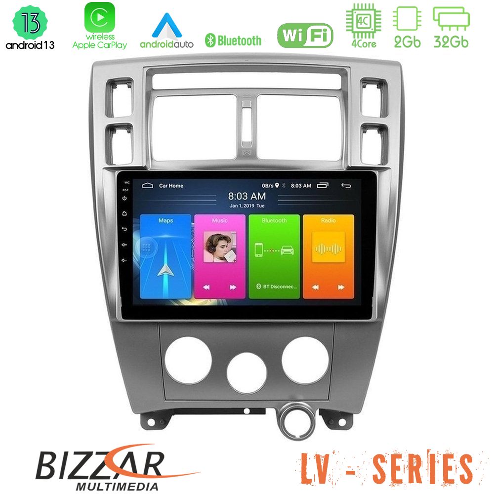 Bizzar LV Series Hyundai Tucson 4Core Android 13 2+32GB Navigation Multimedia Tablet 10" - U-LV-HY0712