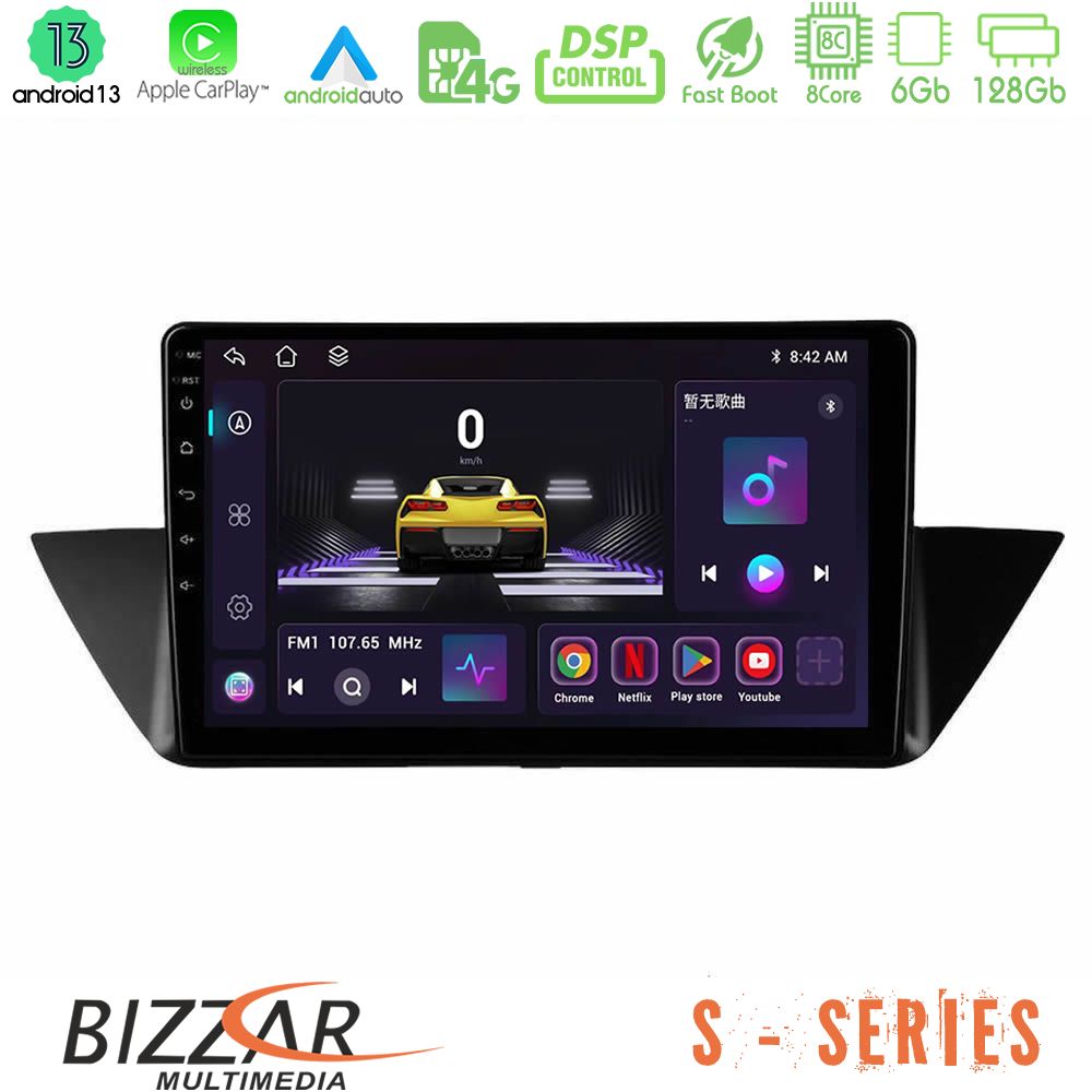 Bizzar S Series BMW Χ1 E84 8Core Android13 6+128GB Navigation Multimedia Tablet 10" - U-S-BM0846