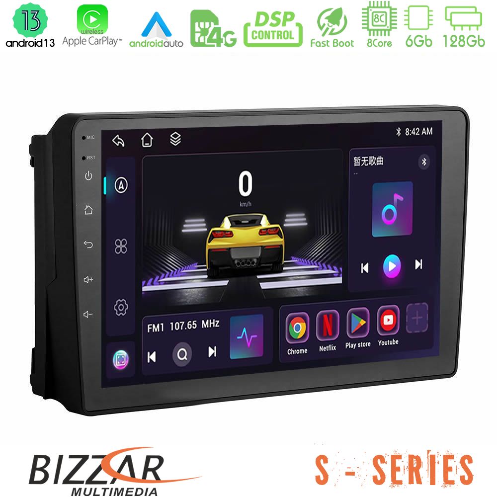 Bizzar S Series Ford 2007-> 8core Android13 6+128GB Navigation Multimedia Tablet 9" - U-S-FD148N