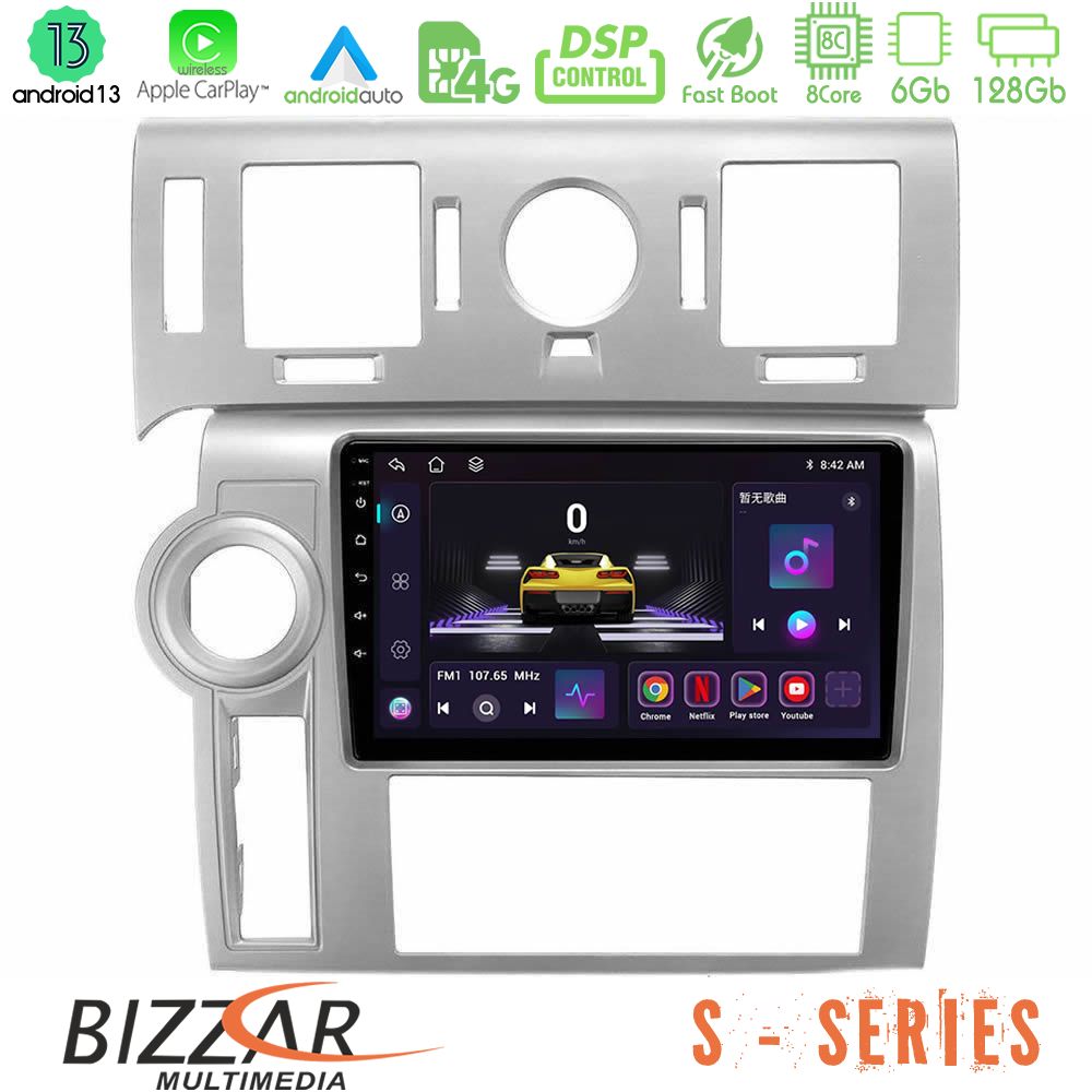 Bizzar S Series Hummer H2 2008-2009 8core Android13 6+128GB Navigation Multimedia Tablet 9" - U-S-HU002N