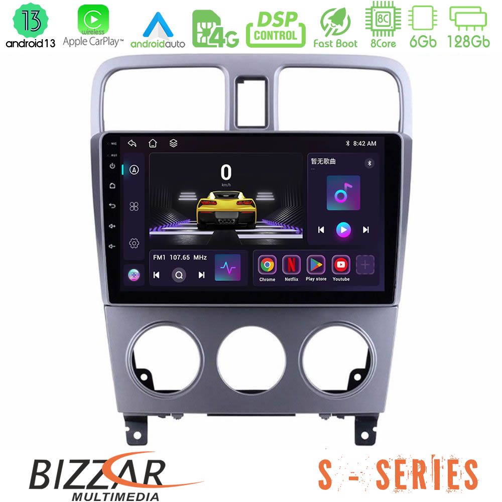 Bizzar S Series Subaru Forester 2003-2007 8core Android13 6+128GB Navigation Multimedia Tablet 9" - U-S-SU0470