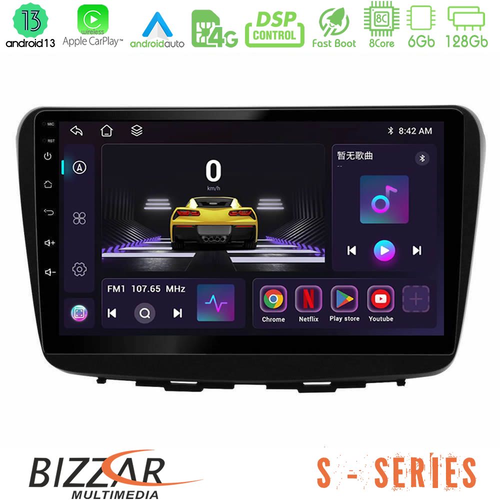 Bizzar S Series Suzuki Baleno 2016-2021 8core Android13 6+128GB Navigation Multimedia Tablet 9" - U-S-SZ0513