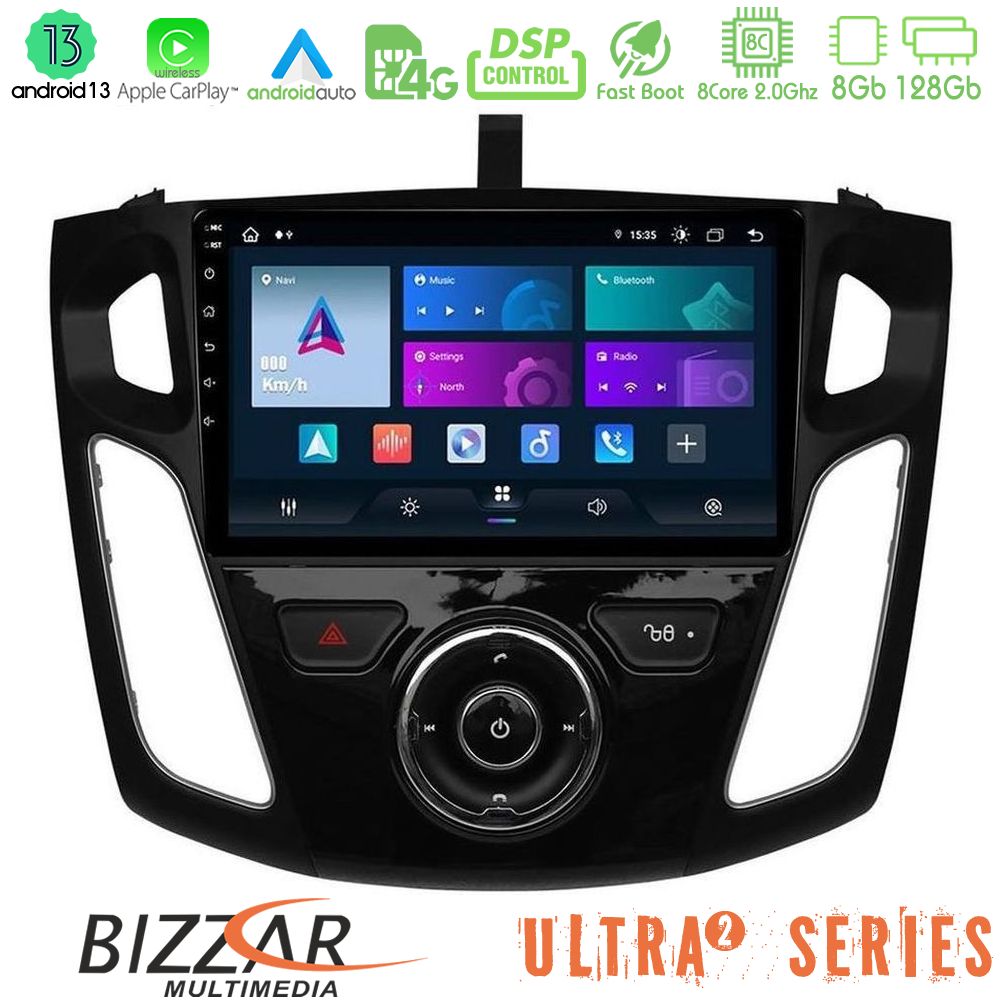Bizzar Ultra Series Ford Focus 2012-2018 8core Android13 8+128GB Navigation Multimedia Tablet 9" - U-UL2-FD0044