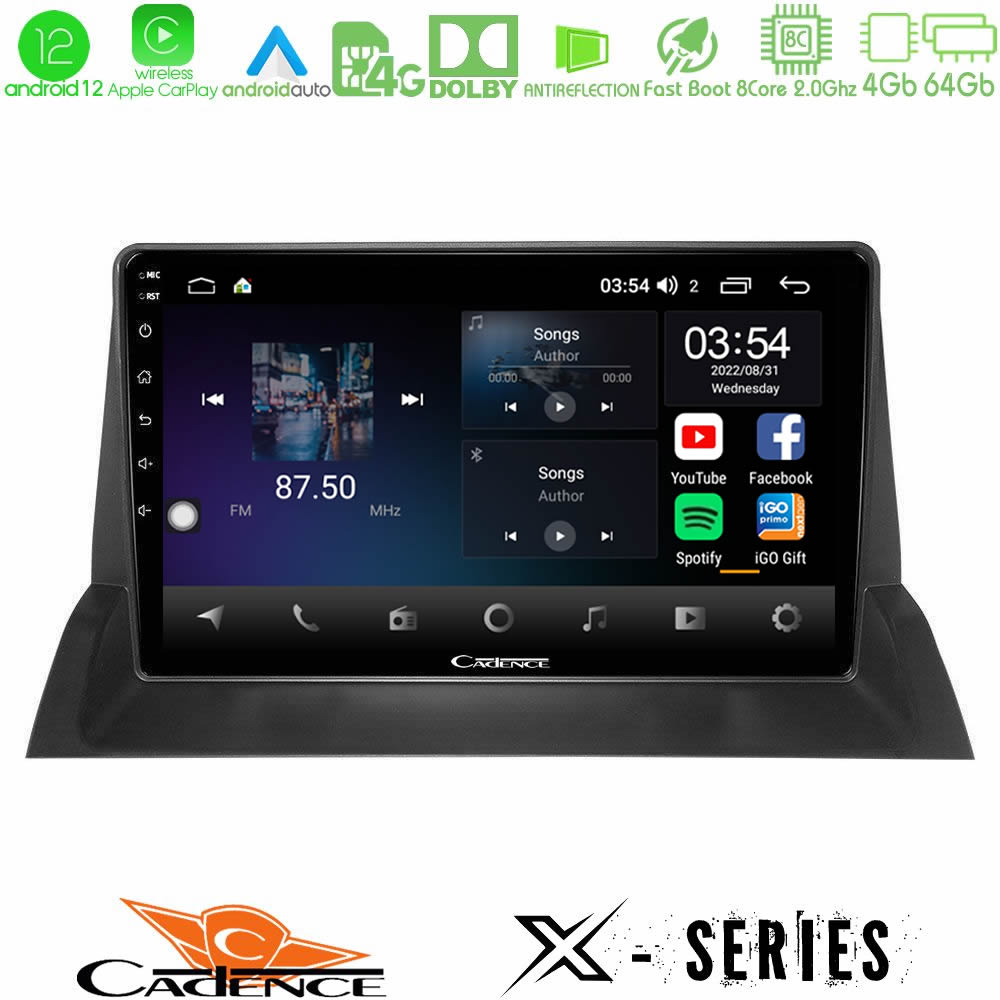Cadence X Series Mazda6 2002-2006 8core Android12 4+64GB Navigation Multimedia Tablet 10" - U-X-MZ1213