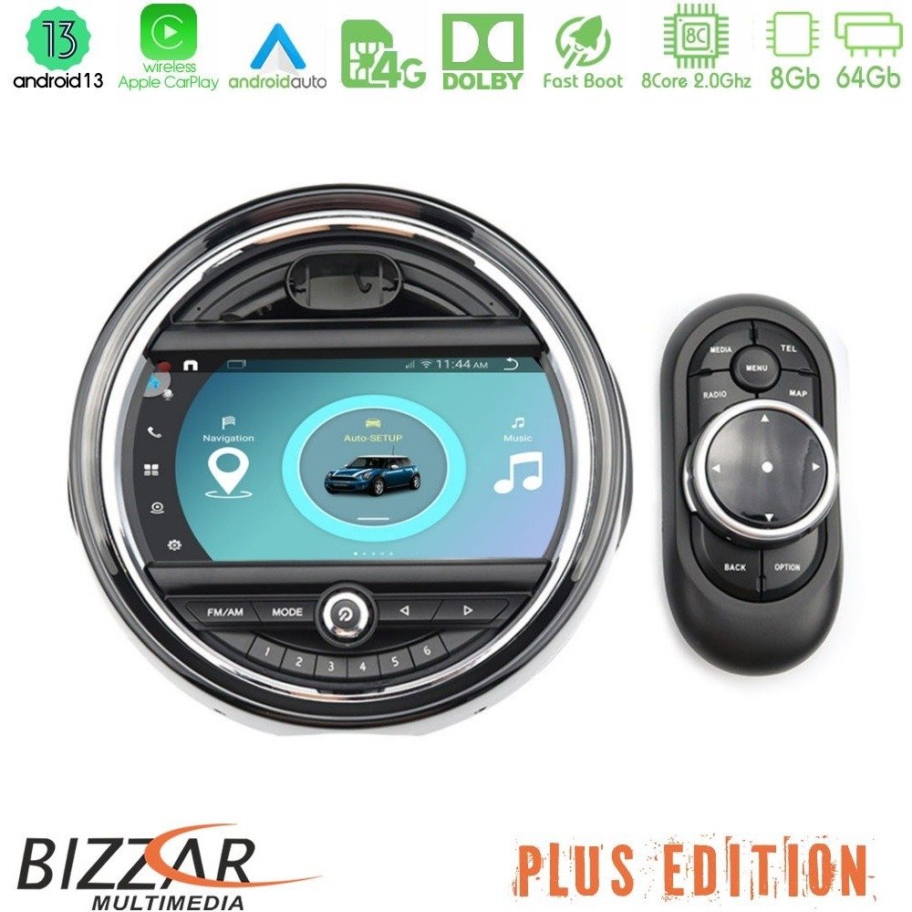 Bizzar OEM Mini Cooper F56 8core Android13 8+64GB Navigation Multimedia System 9" - U-MN-6305CL