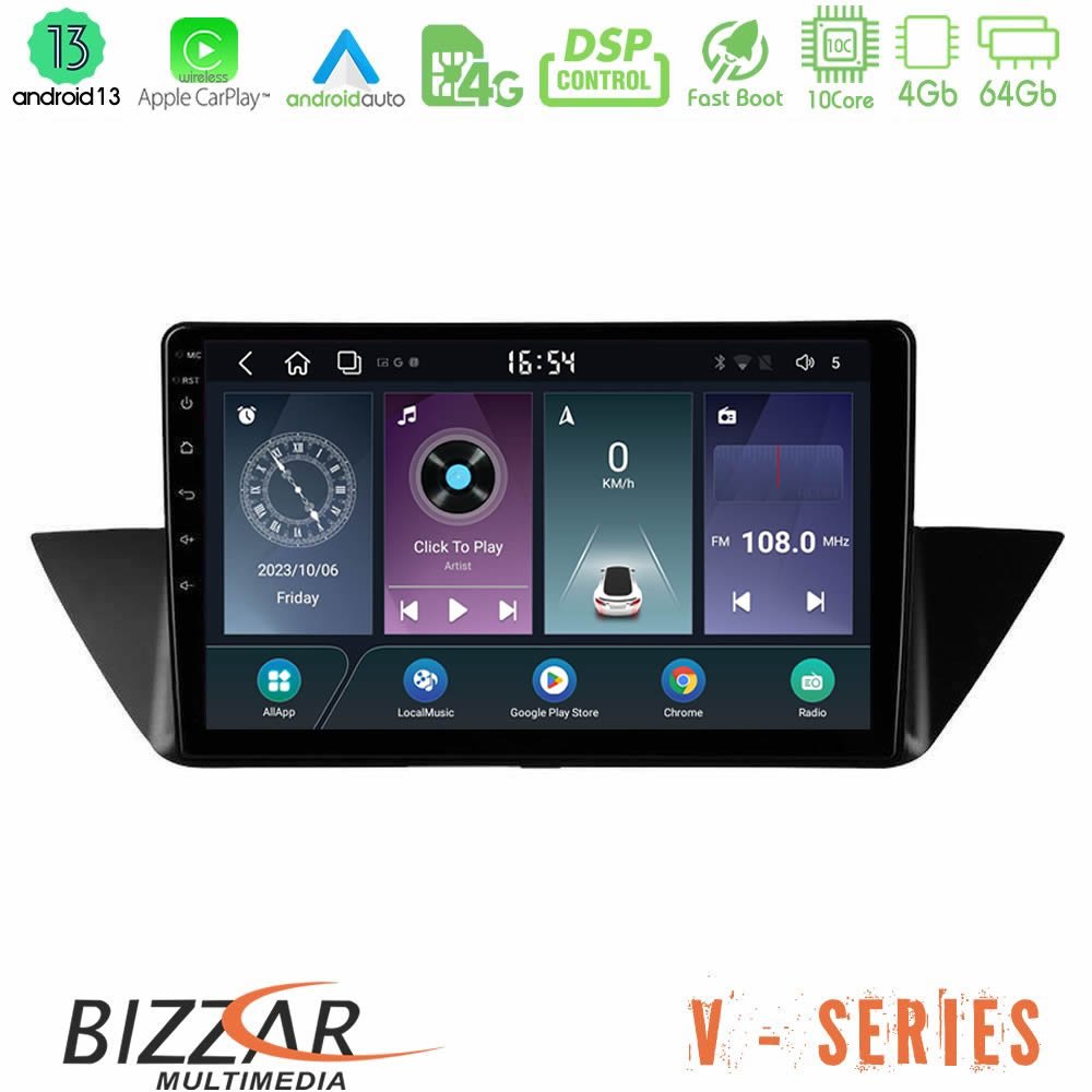 Bizzar V Series BMW Χ1 E84 10core Android13 4+64GB Navigation Multimedia Tablet 10" - U-V-BM0846