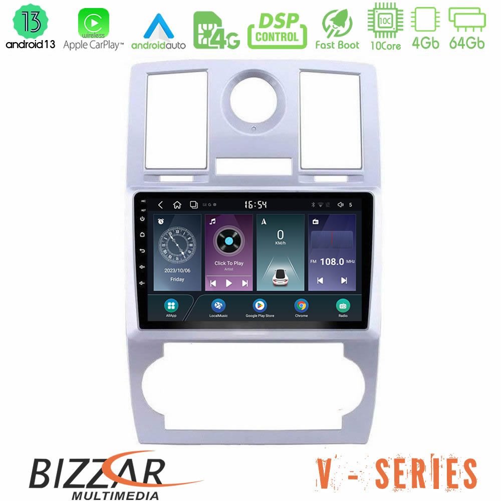 Bizzar V Series Chrysler 300C 10core Android13 4+64GB Navigation Multimedia Tablet 9" - U-V-CH0743