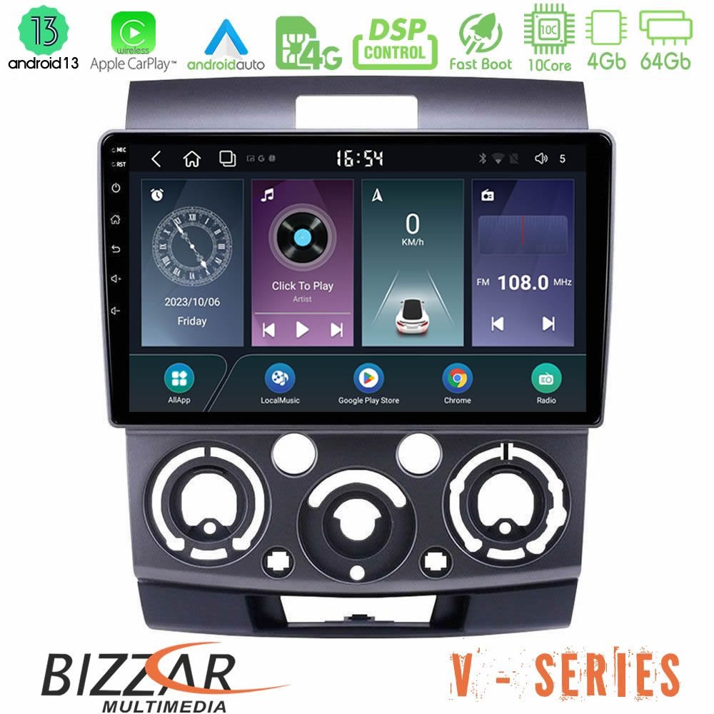 Bizzar V Series Ford Ranger/Mazda BT50 10core Android13 4+64GB Navigation Multimedia Tablet 9" - U-V-FD0687