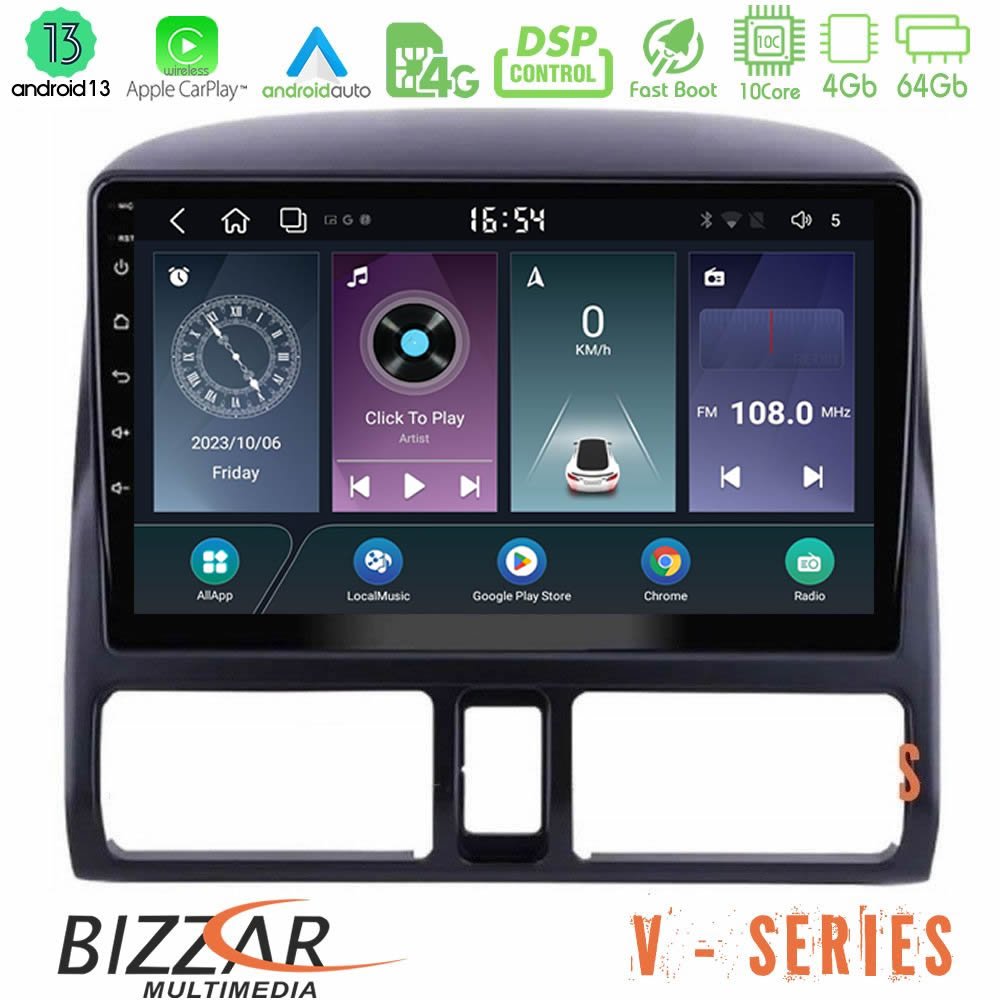 Bizzar V Series Honda CRV 2002-2006 10core Android13 4+64GB Navigation Multimedia Tablet 9" - U-V-HD0873
