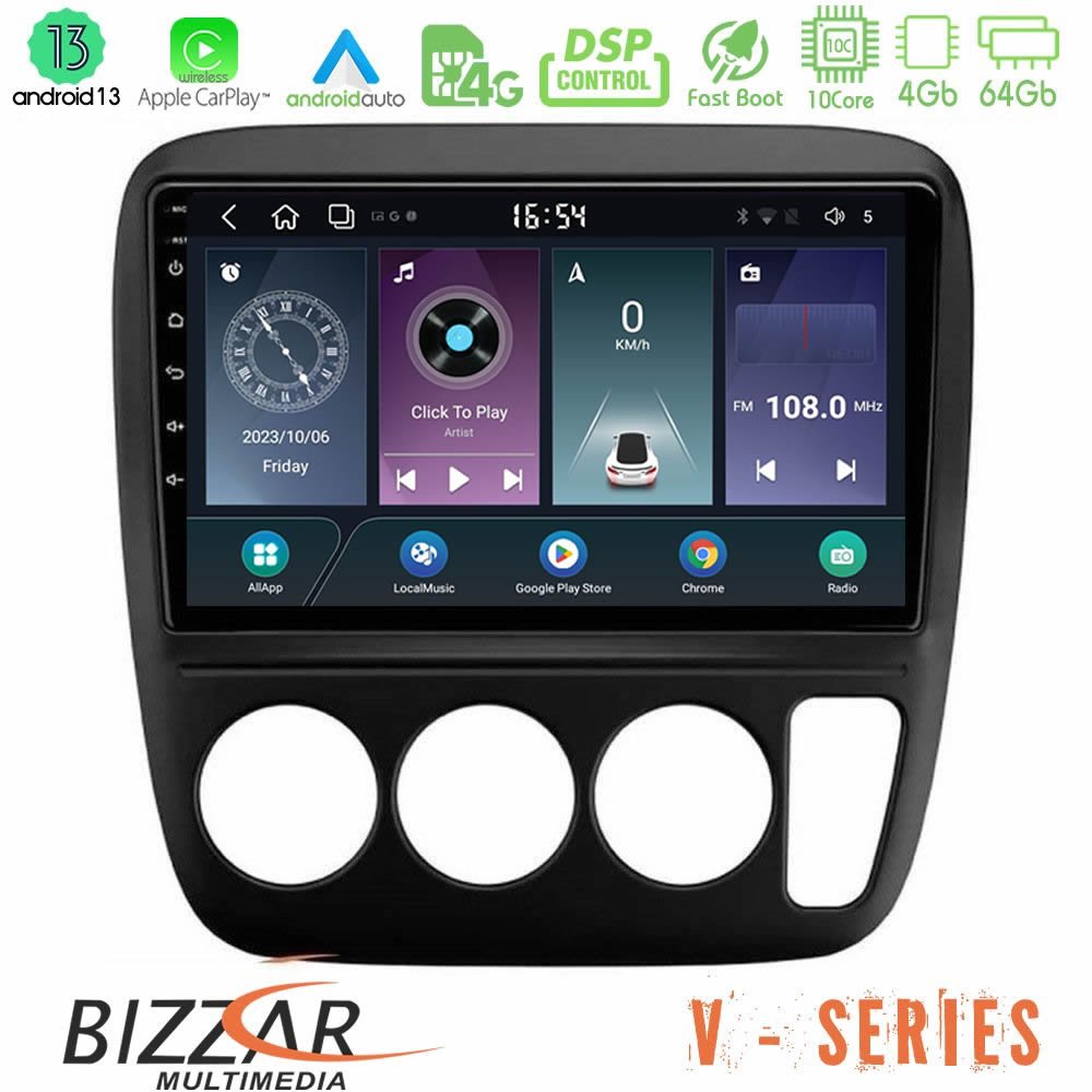 Bizzar V Series Honda CRV 1997-2001 10core Android13 4+64GB Navigation Multimedia Tablet 9" - U-V-HD0935