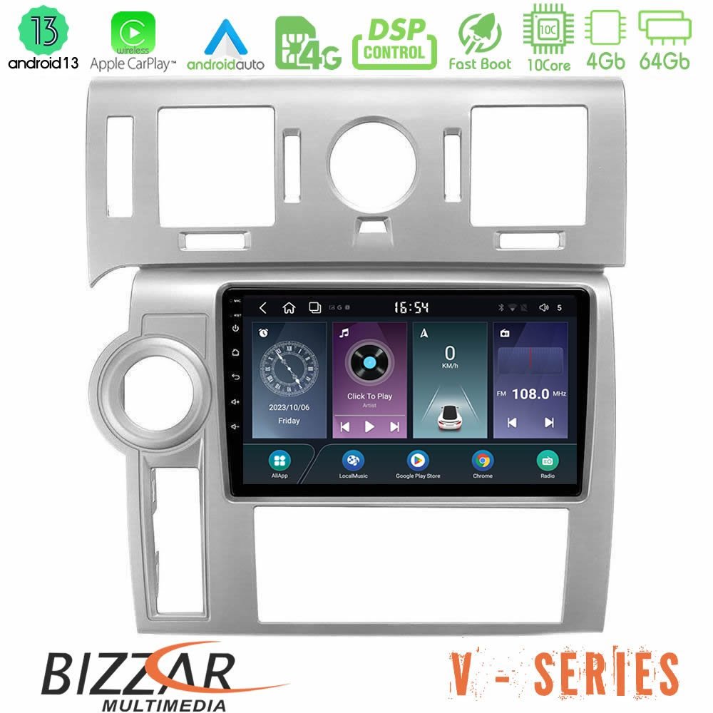 Bizzar V Series Hummer H2 2008-2009 10core Android13 4+64GB Navigation Multimedia Tablet 9" - U-V-HU002N