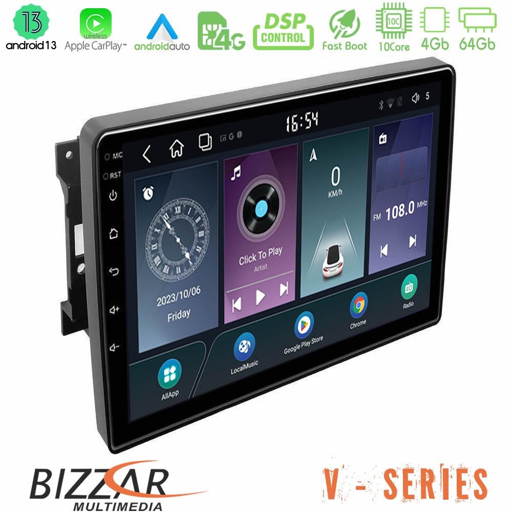 Bizzar V Series Chrysler / Dodge / Jeep 10core Android13 4+64GB Navigation Multimedia Tablet 10" - U-V-JP0744