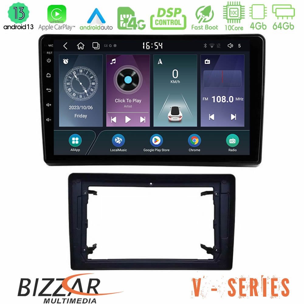 Bizzar V Series Chrysler / Dodge / Jeep 10core Android13 4+64GB Navigation Multimedia Tablet 10" - U-V-JP0927