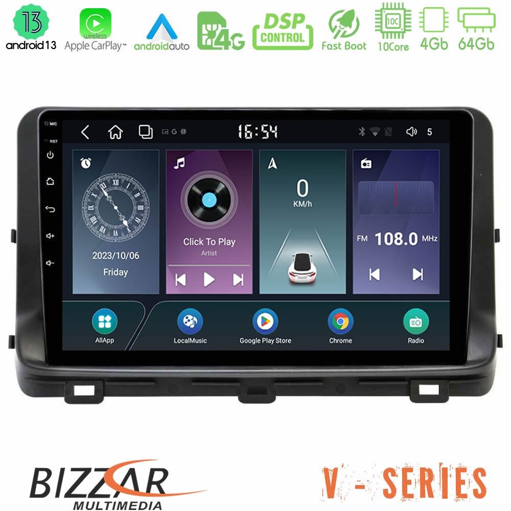 Bizzar V Series Kia Ceed 2018-2023 10core Android13 4+64GB Navigation Multimedia Tablet 9" - U-V-KI1259