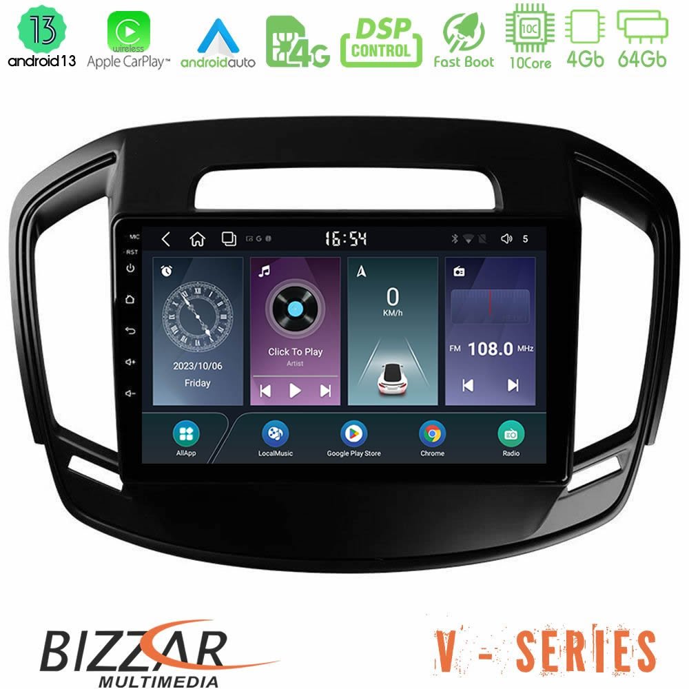 Bizzar V Series Opel Insignia 2014-2017 10core Android13 4+64GB Navigation Multimedia Tablet 9" - U-V-OP0064