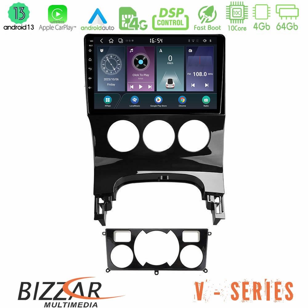 Bizzar V Series Peugeot 3008 AUTO A/C 10core Android13 4+64GB Navigation Multimedia Tablet 9" - U-V-PG0163
