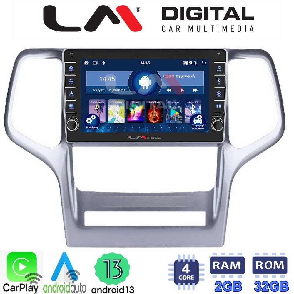 LM Digital - LM ZG4234 GPS Οθόνη OEM Multimedia Αυτοκινήτου για Jeep Gran Cherokee 2011 > 2013 (CarPlay/AndroidAuto/BT/GPS/WIFI/GPRS)