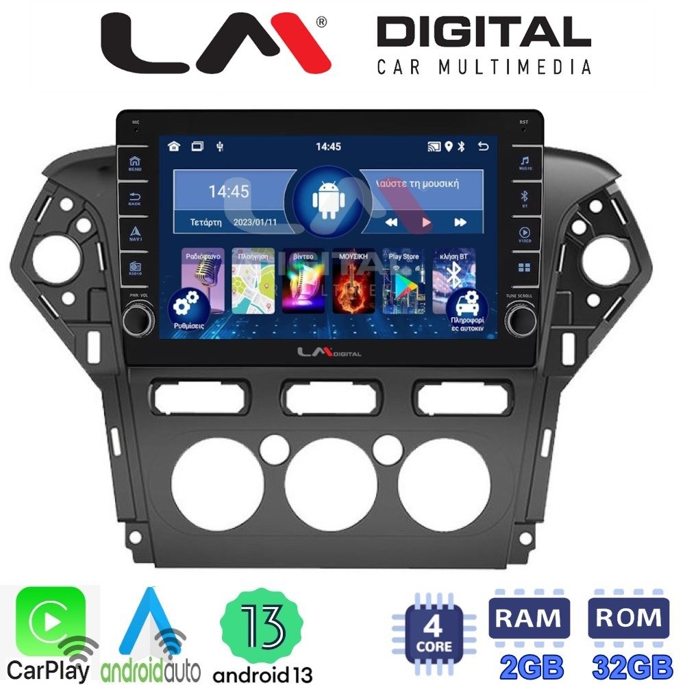 LM Digital - LM ZG4368C GPS Οθόνη OEM Multimedia Αυτοκινήτου για FORD MONDEO 2010 > 2013 (CarPlay/AndroidAuto/BT/GPS/WIFI/GPRS)