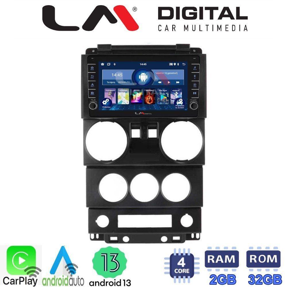 LM Digital - LM ZG4748 GPS Οθόνη OEM Multimedia Αυτοκινήτου για JEEP WRANGLER 2007 > 2011 (CarPlay/AndroidAuto/BT/GPS/WIFI/GPRS)
