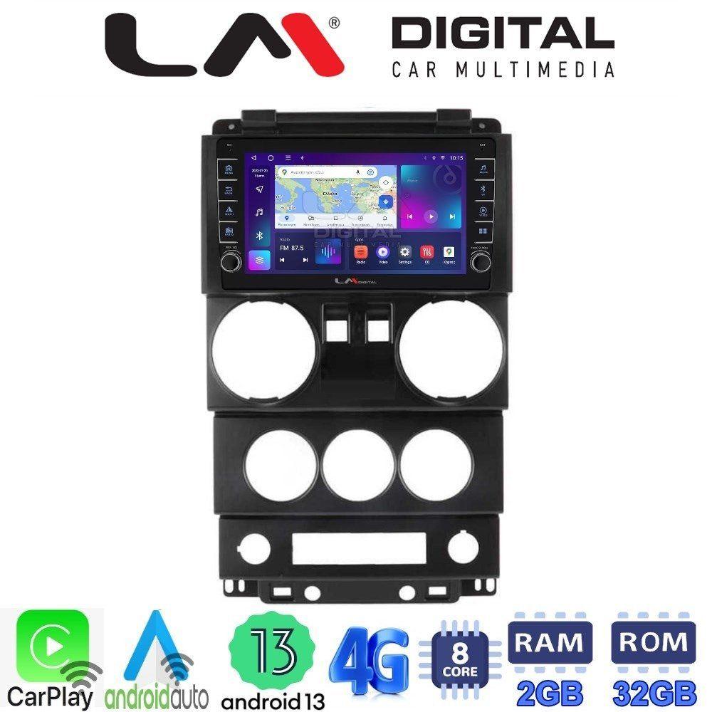 LM Digital - LM ZG8748 GPS Οθόνη OEM Multimedia Αυτοκινήτου για JEEP WRANGLER 2007 > 2011 (CarPlay/AndroidAuto/BT/GPS/WIFI/GPRS)