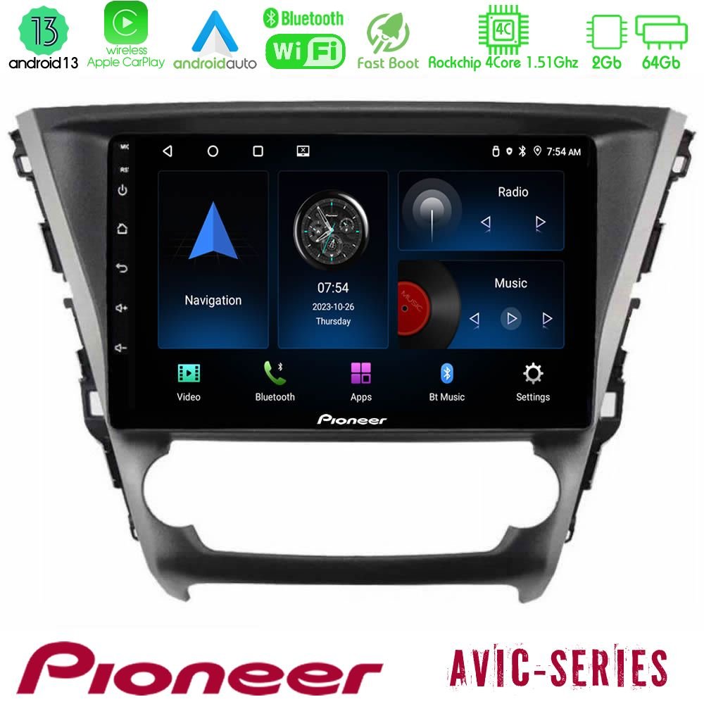 Pioneer AVIC 4Core Android13 2+64GB Toyota Avensis 2015-2018 Navigation Multimedia Tablet 9" - U-P4-TY1319