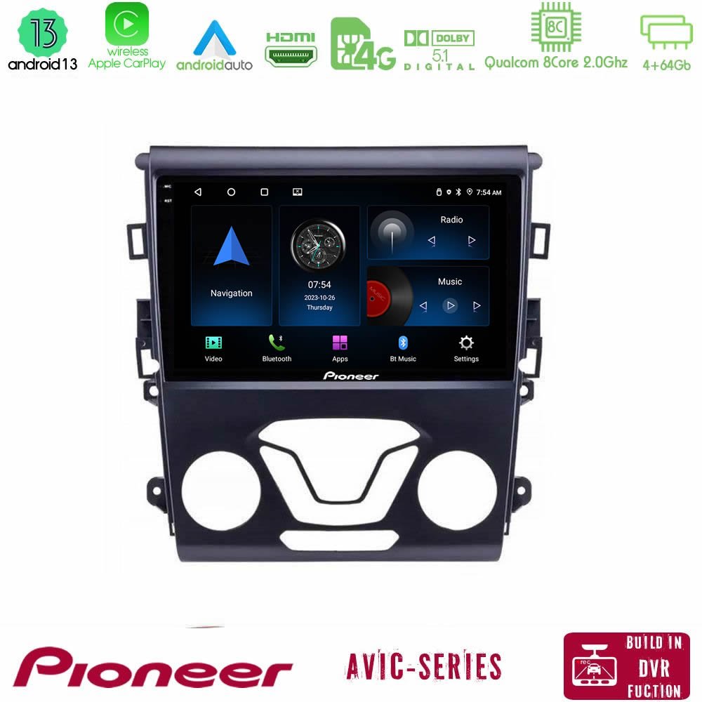 Pioneer AVIC 8Core Android13 4+64GB Ford Mondeo 2014-2017 Navigation Multimedia Tablet 9" - U-P8-FD0106