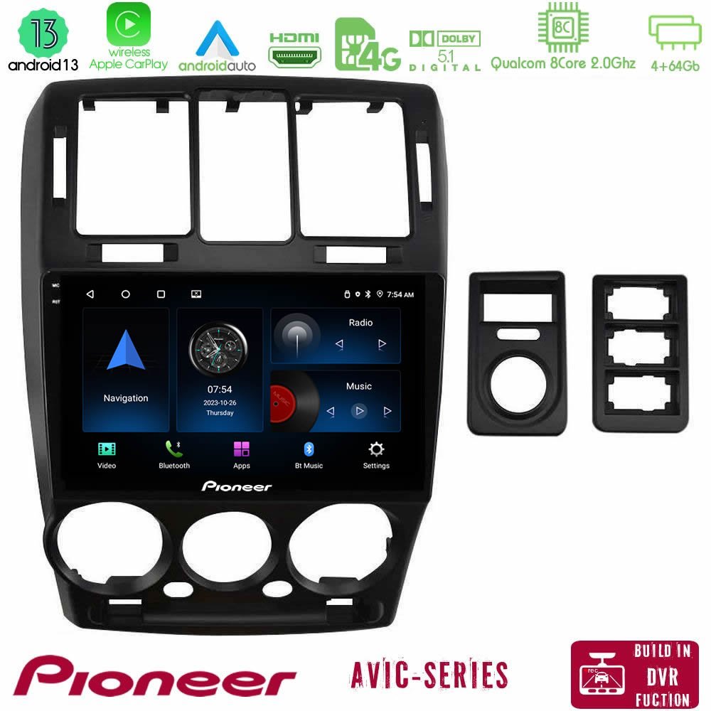 Pioneer AVIC 8Core Android13 4+64GB Hyundai Getz 2002-2009 Navigation Multimedia Tablet 9" - U-P8-HY1146