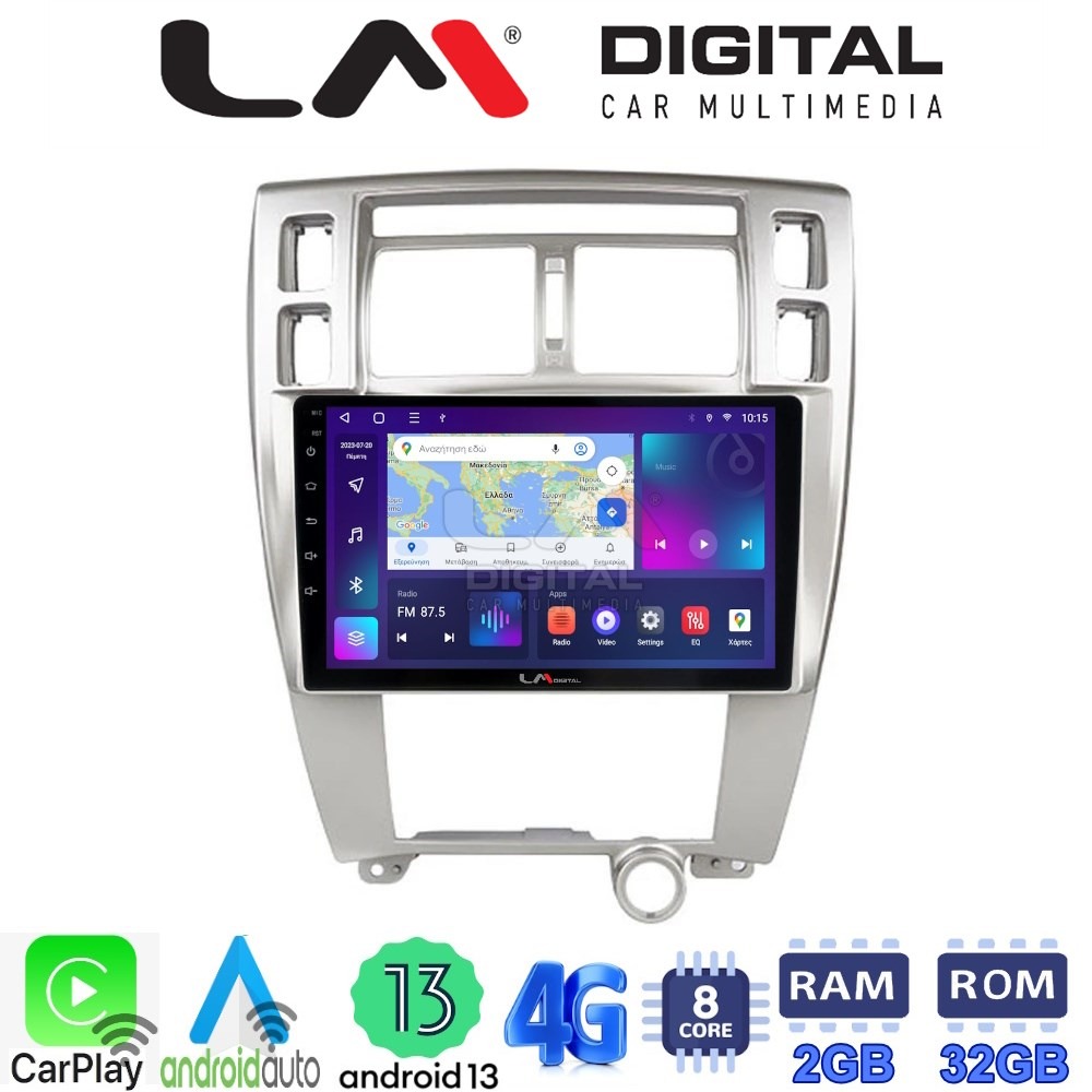 LM Digital - LM ZE8006 GPS Οθόνη OEM Multimedia Αυτοκινήτου για Hyundai Tucson 2004 > 2010 (CarPlay/AndroidAuto/BT/GPS/WIFI/GPRS)