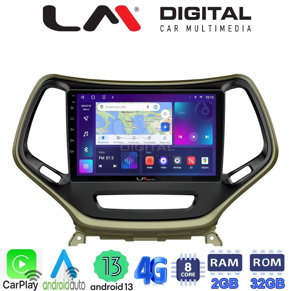 LM Digital - LM ZE8119 GPS Οθόνη OEM Multimedia Αυτοκινήτου για JEEP CHEROKEE 2014>  (CarPlay/AndroidAuto/BT/GPS/WIFI/GPRS)