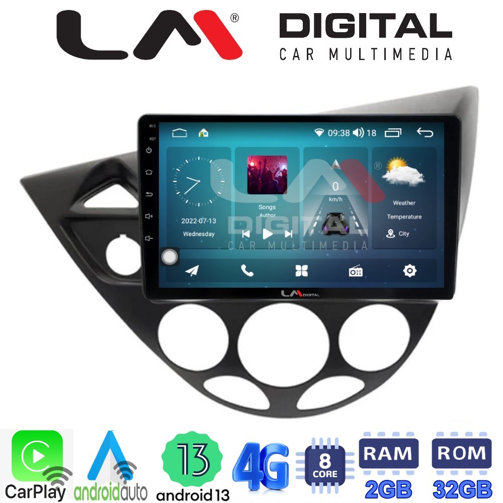 LM Digital - LM ZR8236 GPS Οθόνη OEM Multimedia Αυτοκινήτου για Ford Focus 1998 > 2004 (CarPlay/AndroidAuto/BT/GPS/WIFI/GPRS)