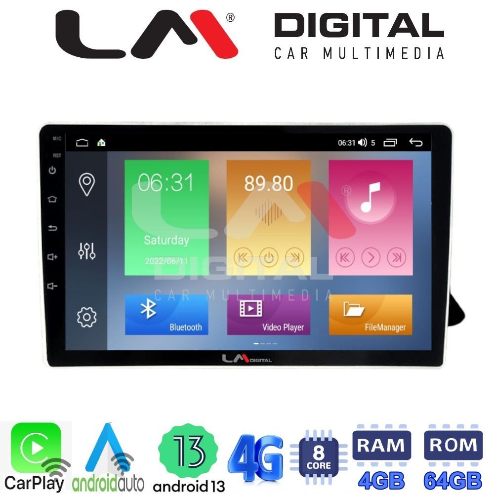 LM Digital - LM ZC8310 GPS Οθόνη OEM Multimedia Αυτοκινήτου για AUDI A4 2008 > 2013  (CarPlay/AndroidAuto/BT/GPS/WIFI/GPRS)