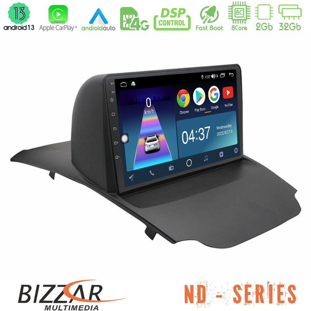 Bizzar ND Series 8Core Android13 2+32GB Ford Ecosport 2014-2017 Navigation Multimedia Tablet 10" - U-ND-FD0599