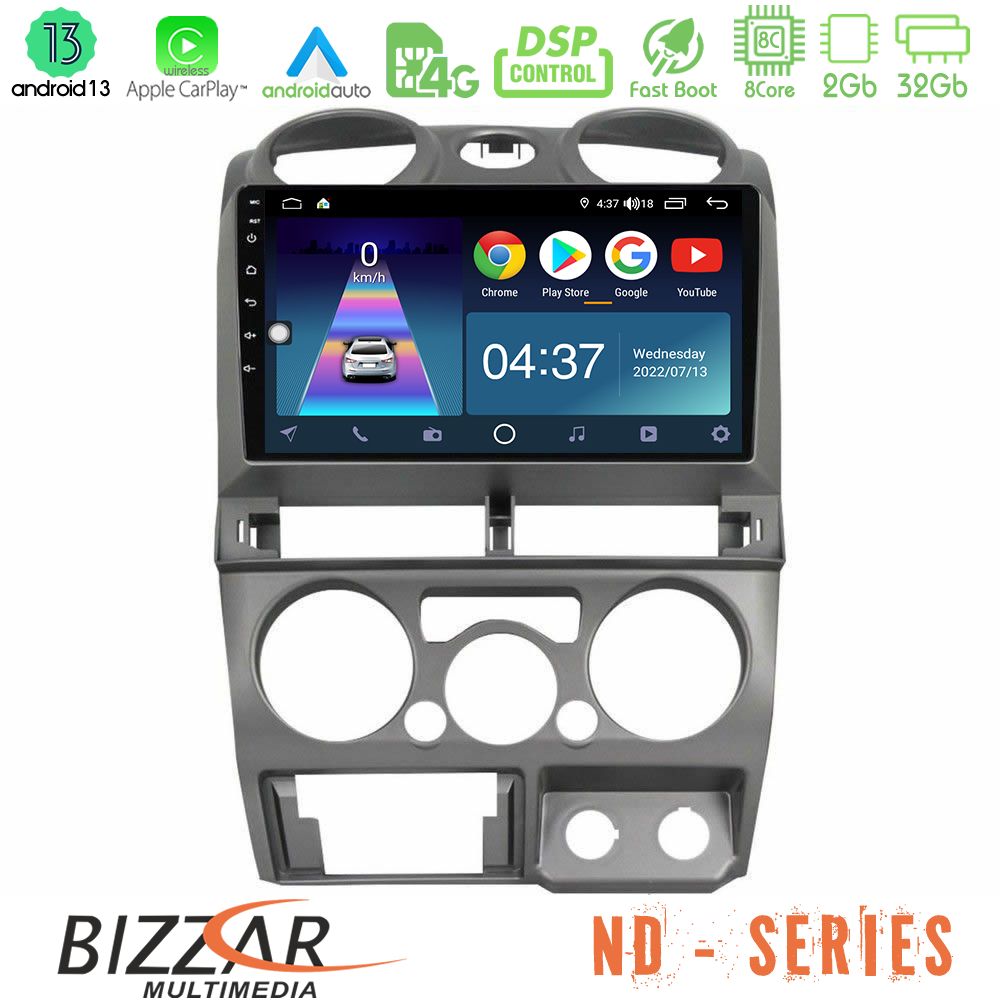 Bizzar ND Series 8Core Android13 2+32GB Isuzu D-Max 2007-2011 Navigation Multimedia Tablet 9" - U-ND-IZ0770