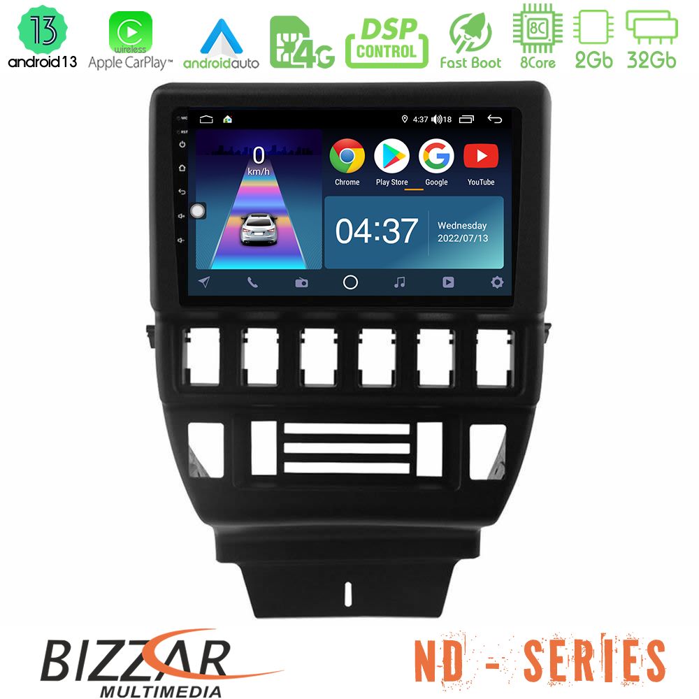 Bizzar ND Series 8Core Android13 2+32GB Lada Niva Navigation Multimedia Tablet 9" - U-ND-LD1334