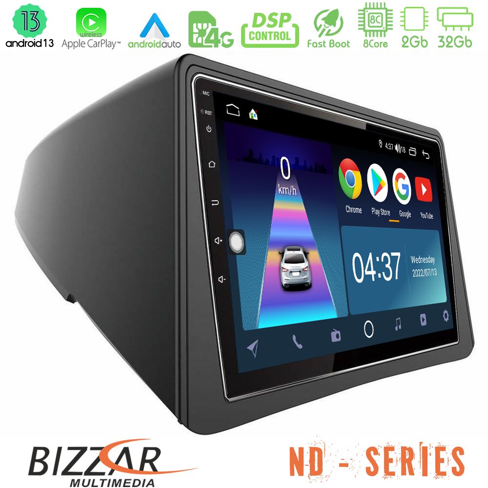 Bizzar ND Series 8Core Android13 2+32GB Opel Mokka Navigation Multimedia Tablet 9" - U-ND-OP066