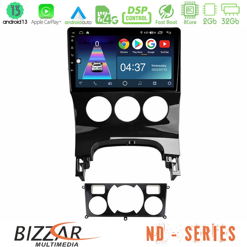 Bizzar ND Series 8Core Android13 2+32GB Peugeot 3008 AUTO A/C Navigation Multimedia Tablet 9" - U-ND-PG0163