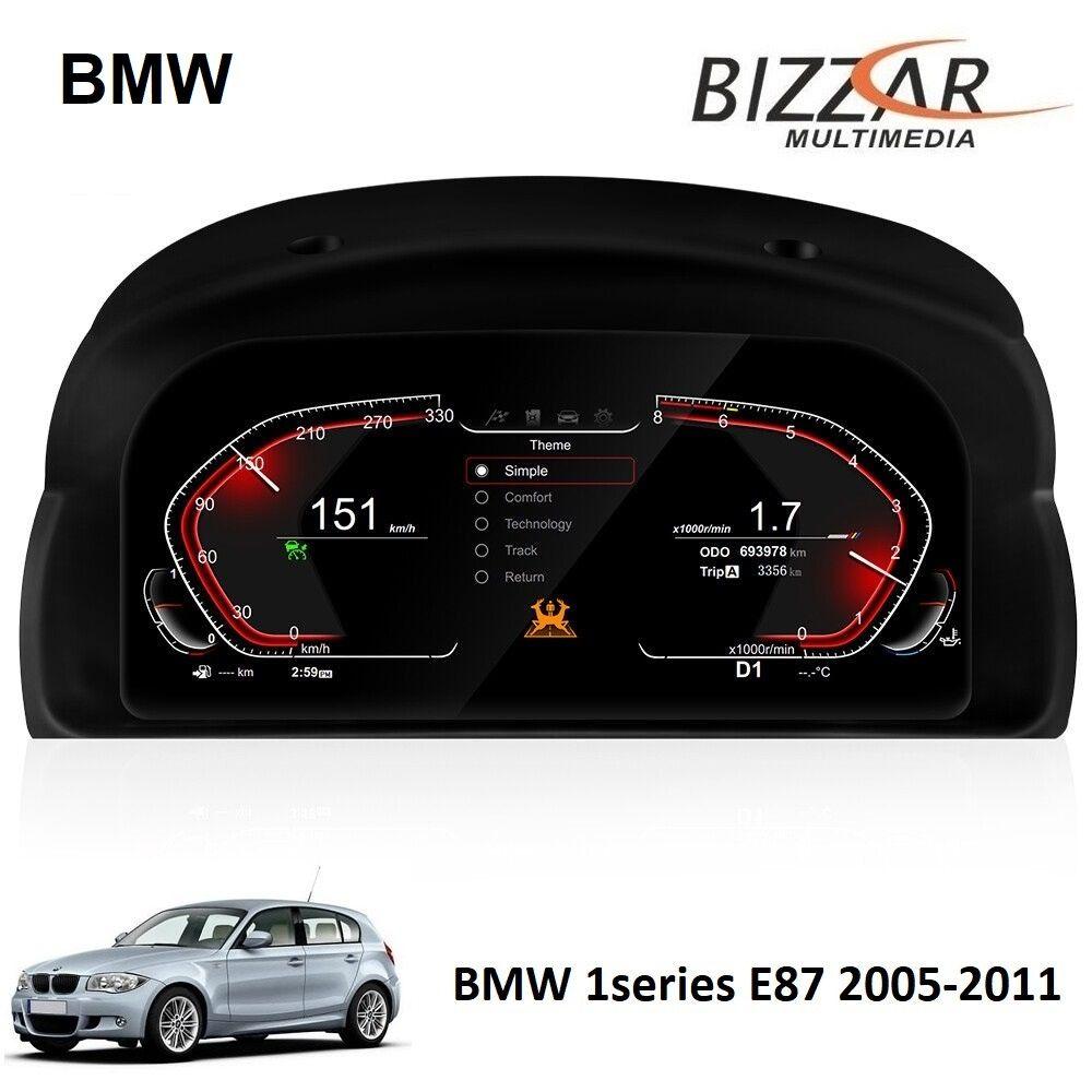BMW 1series E87 2005-2011 Digital LCD Instrument Cluster 12.3" με HD οθόνη 1920*720 - U-DIC-BME87