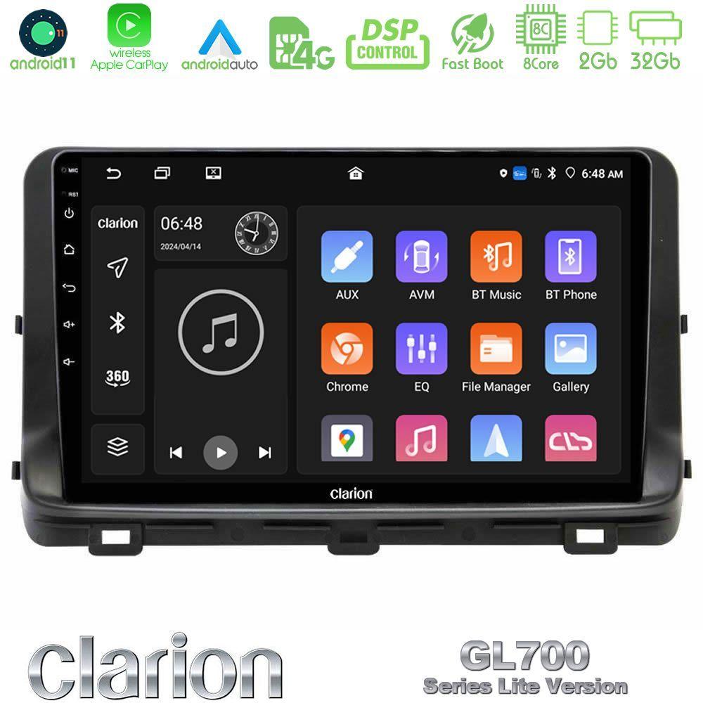 Clarion GL700 Lite Series 8Core Android11 2+32GB Kia Ceed 2018-2023 Navigation Multimedia Tablet 10" Με Carplay & Android Auto - U-G72L-KI1259