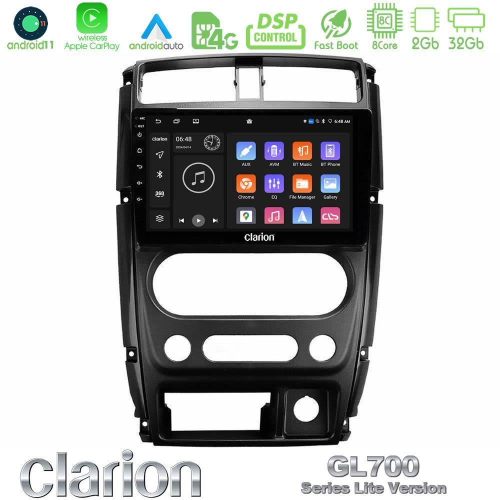 Clarion GL700 Lite Series 8Core Android11 2+32GB Suzuki Jimny 2007-2017 Navigation Multimedia Tablet 9" Με Carplay & Android Auto - U-G72L-SZ0874