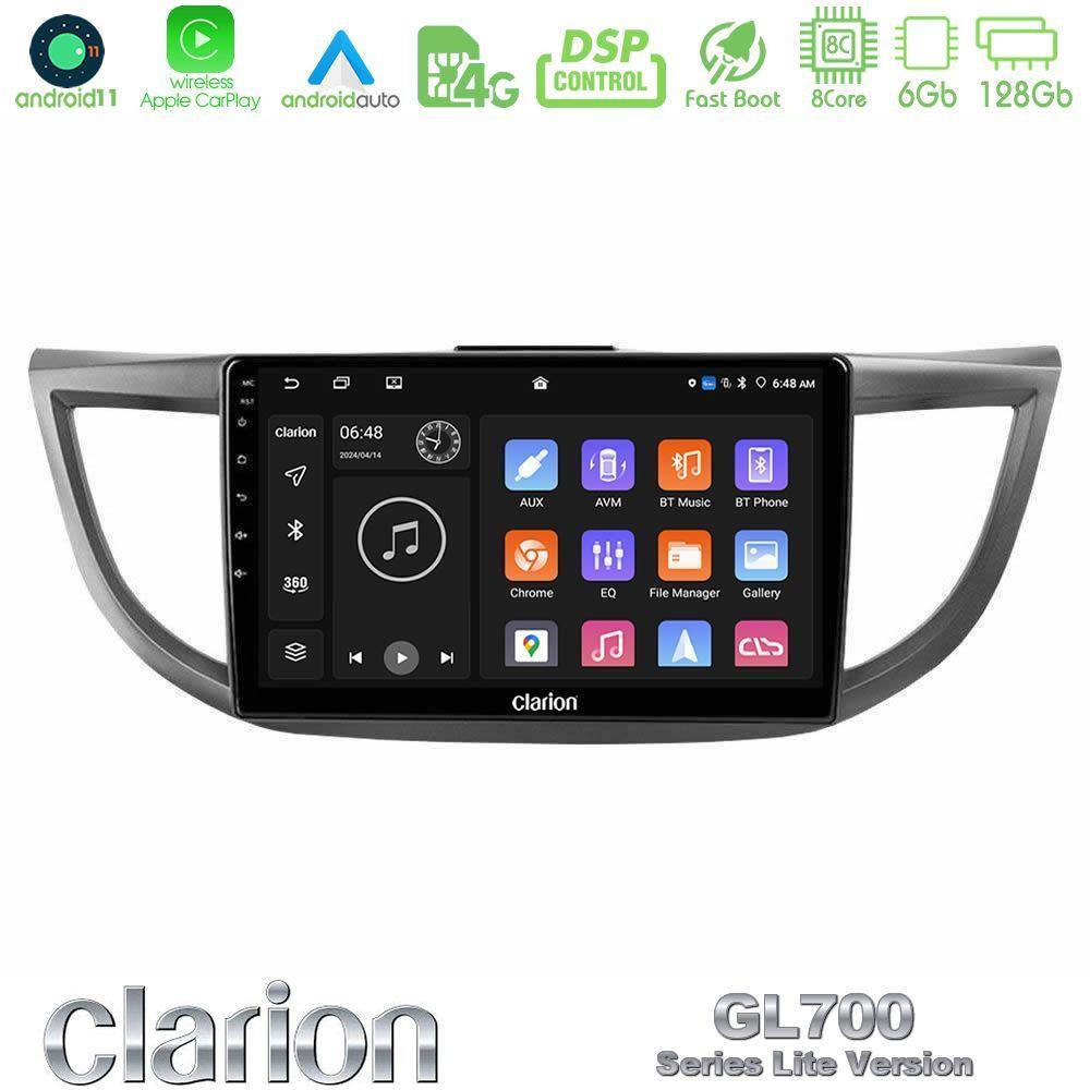 Clarion GL700 Lite Series 8Core Android11 6+128GB Honda CRV 2012-2017 Navigation Multimedia Tablet 9" Με Carplay & Android Auto - U-G76L-HD0012
