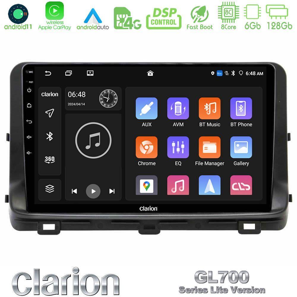 Clarion GL700 Lite Series 8Core Android11 6+128GB Kia Ceed 2018-2023 Navigation Multimedia Tablet 10" Με Carplay & Android Auto - U-G76L-KI1259
