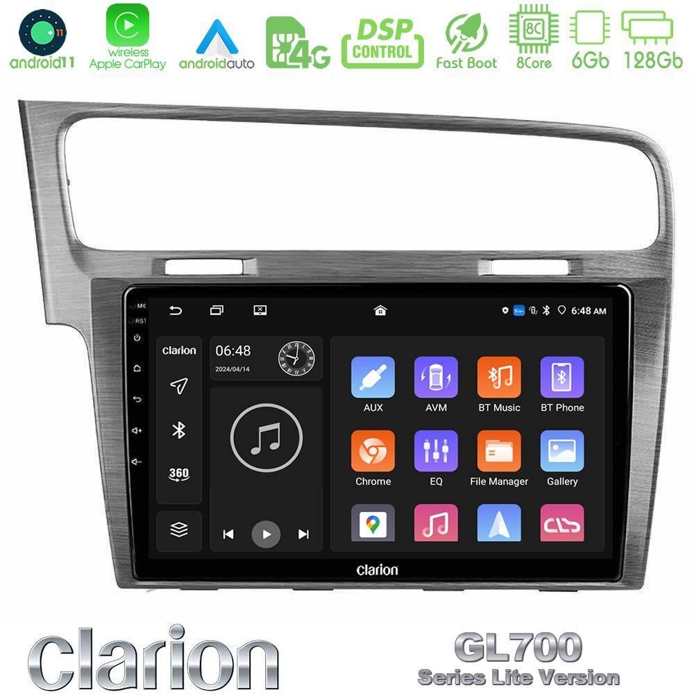 Clarion GL700 Lite Series 8Core Android11 6+128GB VW GOLF 7 Navigation Multimedia Tablet 10" Με Carplay & Android Auto - U-G76L-VW0003AL