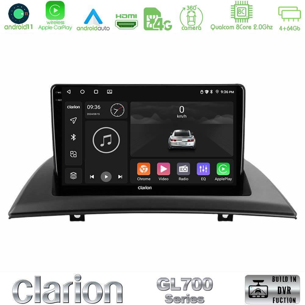 Clarion GL700 Series 8Core Android13 4+64GB BMW E83 Navigation Multimedia Tablet 9" Με Carplay & Android Auto - U-GL7-BM0780