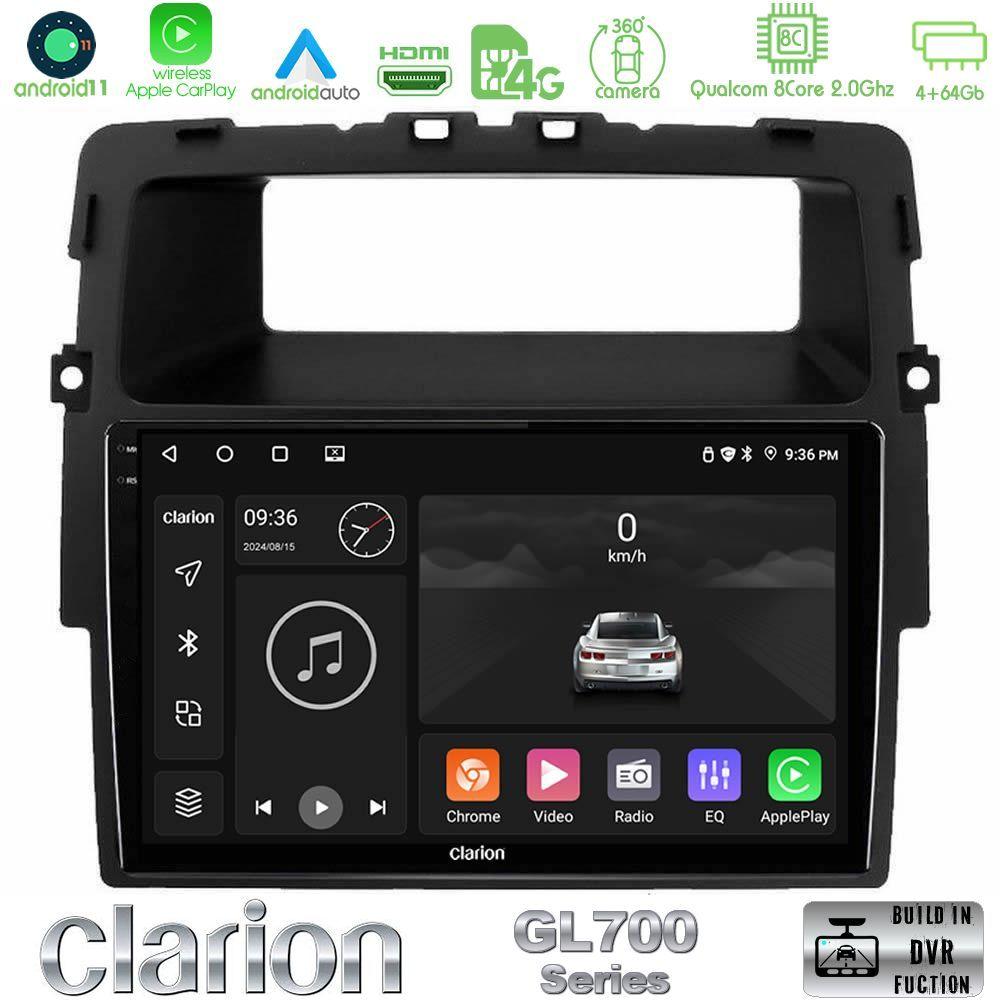 Clarion GL700 Series 8Core Android13 4+64GB Renault/Nissan/Opel Navigation Multimedia Tablet 10" Με Carplay & Android Auto - U-GL7-RN1338