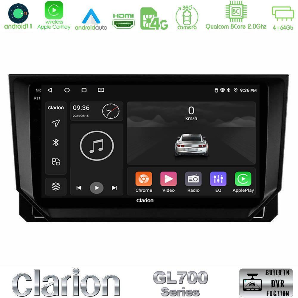 Clarion GL700 Series 8Core Android13 4+64GB Seat Arona/Ibiza Navigation Multimedia Tablet 9" Με Carplay & Android Auto - U-GL7-ST0888