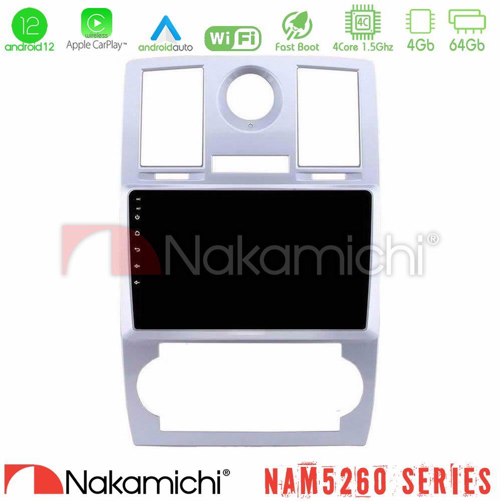 Nakamichi NAM5260 Series 4Core Android12 4+64GB Chrysler 300C Navigation Multimedia Tablet 9" Με Carplay & Android Auto - U-N44-CH0743