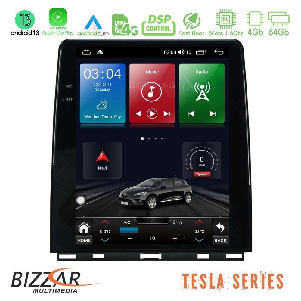 Bizzar Tesla Series 8Core Android13 4+64GB Renault Clio 5 2020-2024 Navigation Multimedia Tablet 9.7" - U-TQG-RN8005