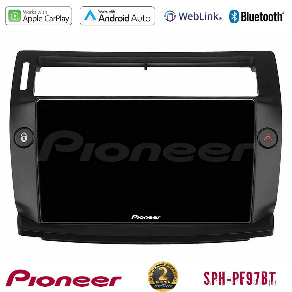 Pioneer SPH-PF97BT Series    Citroen C4 2004-2010 Multimedia Station 9" (Tablet Style) (μαύρο χρώμα) Με Carplay & Android Auto - U-SPH-CT0812B